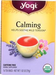 YOGI TEA: Organic Calming Caffeine Free, 16 Tea Bags