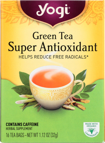 YOGI TEA: Herbal Green Super Anti-Oxidant, 16 Tea Bags