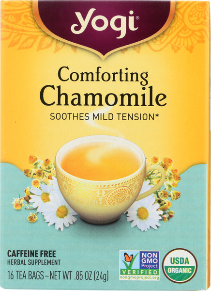 YOGI TEAS: Comforting Chamomile Caffeine Free, 16 Tea Bags