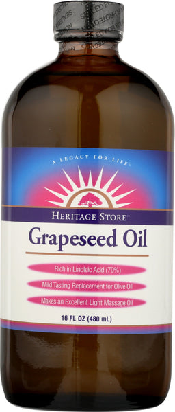 HERITAGE: Oil Grapeseed, 16 oz