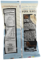 SOUTHERN RECIPE SMALL BATCH: Smoked Sea Salt Oven Baked Pork Rinds, 3.625 oz