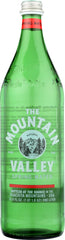 MOUNTAIN VALLEY: Spring Water In Glass Bottle, 1 Liter