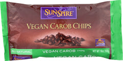 SUNSPIRE: Carob Chips All Natural Vegan, 10 oz