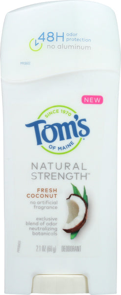 TOMS OF MAINE: Deodorant natural Strength from Coconut, 21 oz