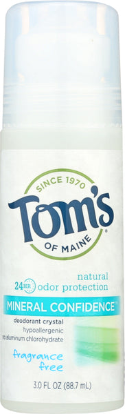 TOMS OF MAINE: Deodorant Fragrance Free, 3 oz