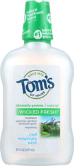 TOM'S OF MAINE: Wicked Fresh Mouthwash Cool Mountain Mint, 16 oz