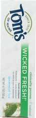 TOMS OF MAINE: Wicked Fresh! Fluoride Toothpaste Spearmint Ice, 4.7 Oz