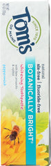 TOM'S OF MAINE: Botanically Bright Whitening Toothpaste Peppermint, 4.7 oz