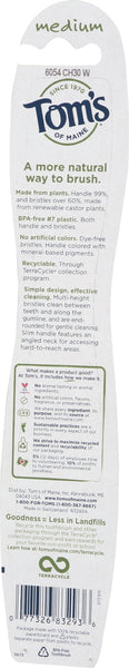 TOMS OF MAINE: Medium Naturally Clean Toothbrush, 1 ea