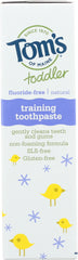 TOMS OF MAINE: Toddler Fluoride-Free Natural Training Toothpaste Mild Fruit, 1.75 oz