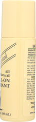 ALVERA: All Natural Roll-On Deodorant Aloe Unscented, 3 oz