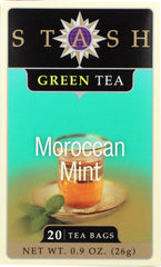 STASH TEA: Green Tea Moroccan Mint 20 Tea Bags, 0.9 oz