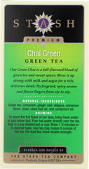 STASH TEA: Chai Green Tea 20 Tea Bags, 1.3 oz