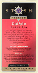 STASH TEA: Black Tea Chai Spice 20 Tea Bags, 1.3 oz