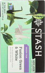 STASH TEA: Fusion Green & White Tea 18 Tea Bags, 1 oz