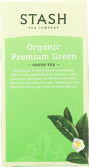 STASH TEA: Organic Premium Green Tea 18 Tea Bags, 1.1 oz