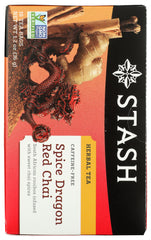 STASH TEA: Premium Herbal Tea Spice Dragon Red Chai Caffeine Free 18 Tea Bags, 1.2 oz