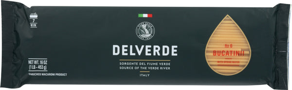 DEL VERDE: Bucatini Pasta, 16oz