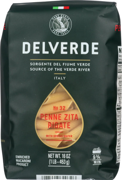 DELVERDE: #32 Penne Rigate Pasta, 16 oz