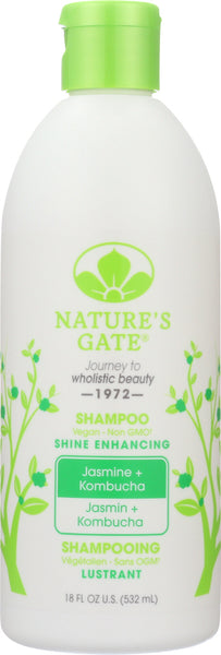 NATURES GATE: Jasmine + Kombucha Shampoo, 18 oz