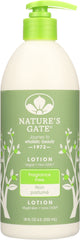 NATURES GATE: Moisturizing Lotion Fragrance Free, 18 oz