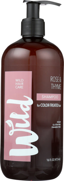 WILD: Shampoo Rose Thyme, 16 fo