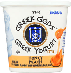 THE GREEK GODS: Greek Style Yogurt Honey Peach, 24 oz