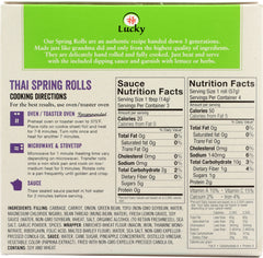 LUCKY: Thai Style Spring Rolls, 8.50 oz