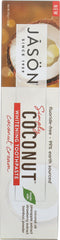 JASON: Toothpaste Simply Coconut Whitening Cream, 4.2 oz