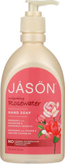 JASON: Hand Soap Invigorating Rosewater, 16 oz