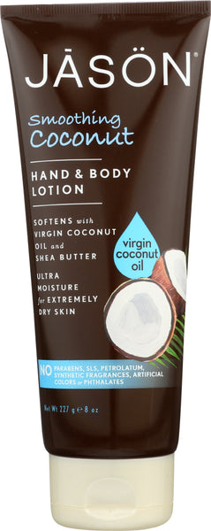 JASON: Hand & Body Lotion Smoothing Coconut, 8 oz