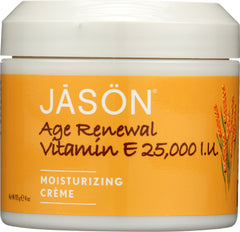 JASON: Age Renewal Vitamin E Moisturizing Creme 25,000 IU, 4 oz