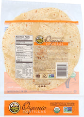 LA TORTILLA FACTORY: Traditional Flour Organic Tortillas, 7.62 oz