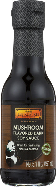 LEE KUM KEE: Panda Brand Mushroom Flavored Dark Soy Sauce, 5.1 oz