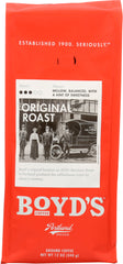 BOYDS: Original Roast Ground Coffee, 12 oz