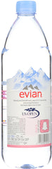 EVIAN: Natural Spring Water PET Loose, 1 lt