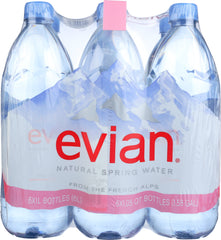 EVIAN: Spring Water 6 Pack, 6 lt