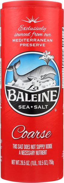 LA BALEINE: Coarse Sea Salt, 26.5 oz