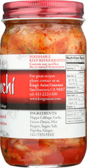 KINGS GOURMET: Spicy Kimchi, 15 oz