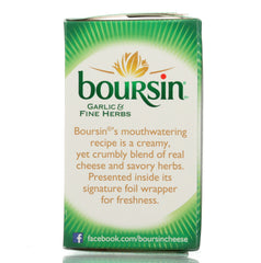 BOURSIN: Garlic & Fine Herbs Gournay Cheese, 5.2 oz