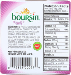 BOURSIN: Shallot & Chive Gournay Cheese, 5.2 oz