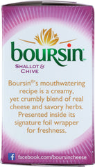 BOURSIN: Shallot & Chive Gournay Cheese, 5.2 oz