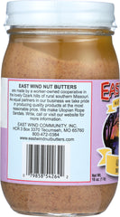 EAST WIND: No Salt Smooth Almond Butter, 16 Oz