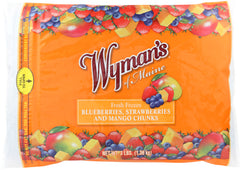 WYMAN'S OF MAINE: Fresh Frozen Blueberries Strawberries and Mango Chunks, 3 lb