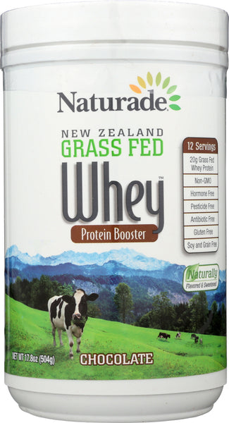 NATURADE: New Zealand Grass Fed Whey Chocolate, 17.79 oz