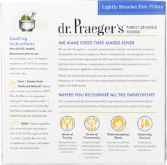 DR PRAEGER: Lightly Breaded Fish Fillets, 10.20 oz