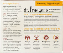 DR PRAEGER: Bibimbap Veggie Burgers, 10 oz