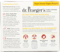 DR PRAEGER: Super Greens Veggie Burgers, 10 oz
