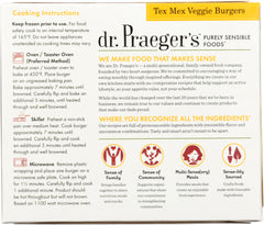DR PRAEGER: Tex Mex Veggie Burgers, 10 oz