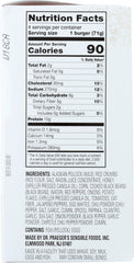 DR PRAEGER: Black Bean Chipotle Pollock Burger, 10 oz
